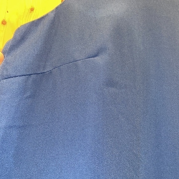 Andree by Unit Blue Dress Scalloped Neck Sheath Dress Size 1x - Picture 7 of 8